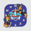 TERA MERA GIFT | Paw Patrol Design Wall Clock 12 Inch | 6mm MDF Matte Finish | Fun Kids Cartoon Room Wall Clock