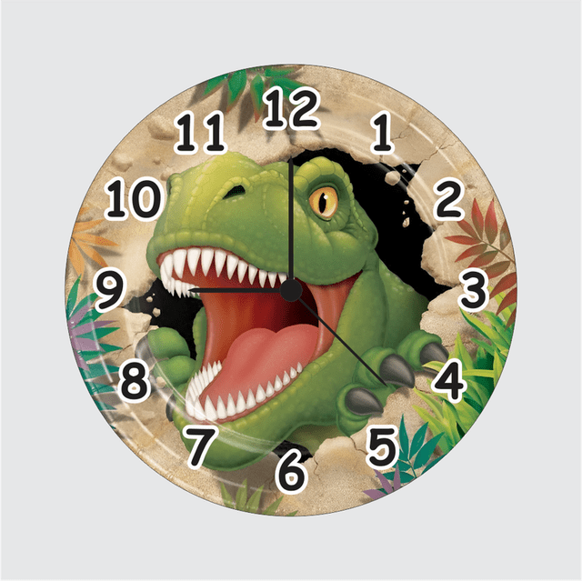 40.png TERA MERA GIFT | 3D Dino Wall Clock | Playful Jurassic Design for Children’s Bedroom or Study Area - Image 1